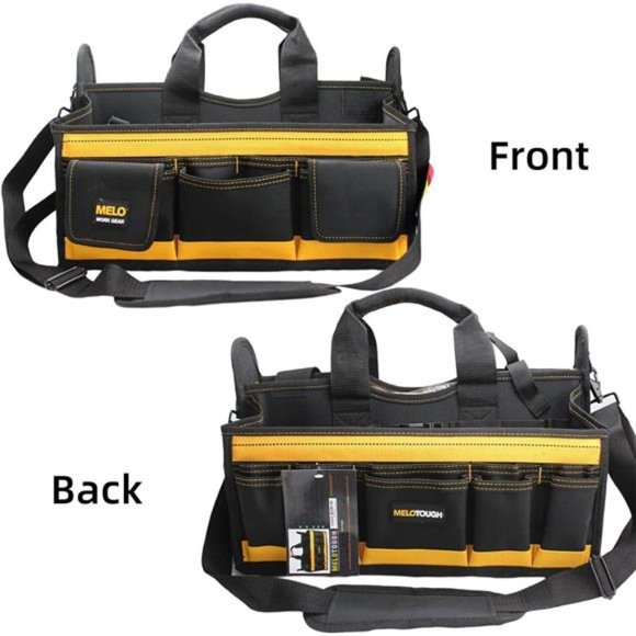 Electrician Tool Bag with Shoulder Strap 17 inch With Plastic Tray - Picture 6 of 6